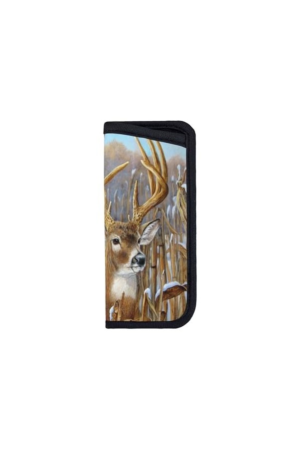 ASEELO Étui à lunettes en néoprène avec fermeture éclair pour femmes, hommes, filles, Léopard Little Gecko, 16 x 7 cm Soft Ey