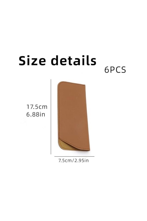 KGDUYC Étui à lunettes souple - 6 pièces étui à lunettes de soleil sac à lunettes pochette de lunettes de soleil portable étu