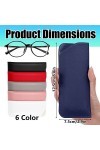 MingZhuInC Eétui Lunettes Souple, 6 Pièces Etui Lunettes, Pochette à Lunettes Pliante Pour Femmes Hommes