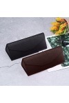 CWED 2 Pièces Etui à Lunettes, Étui Pliable à Lunettes de Soleil,Boîte à Lunettes Portable, Housse de protection pour lunette