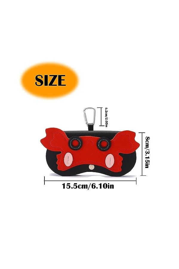 Etui Lunettes Cuir Femme Souple Sac à Lunettes De Soleil En Cuir Souple Etui à Lunettes Portable En Cuir Sac à Lunettes En Cu