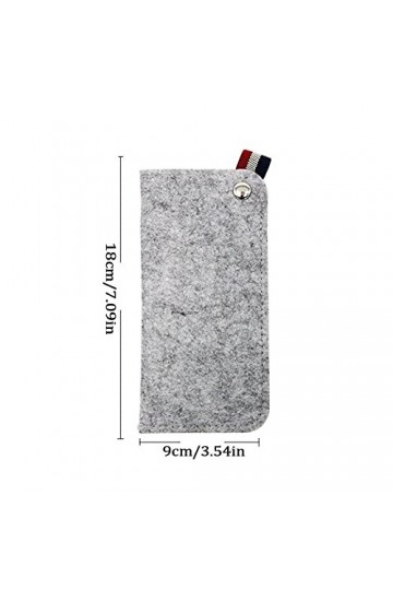 Zillary 3 Pièces Etui Lunettes Feutre, Étui à Lunettes Souple, Étui à Lunettes Portable Souple, Étui à Lunettes, pour Lunette