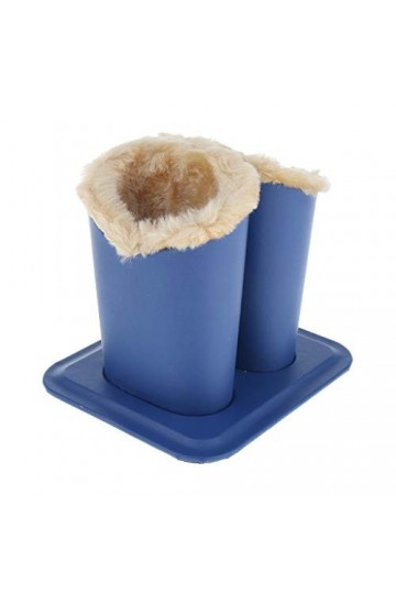 Ocobudbxw Porte-Lunettes doublé en Peluche avec Base magnétique - étui pour Lunettes en Cuir PU