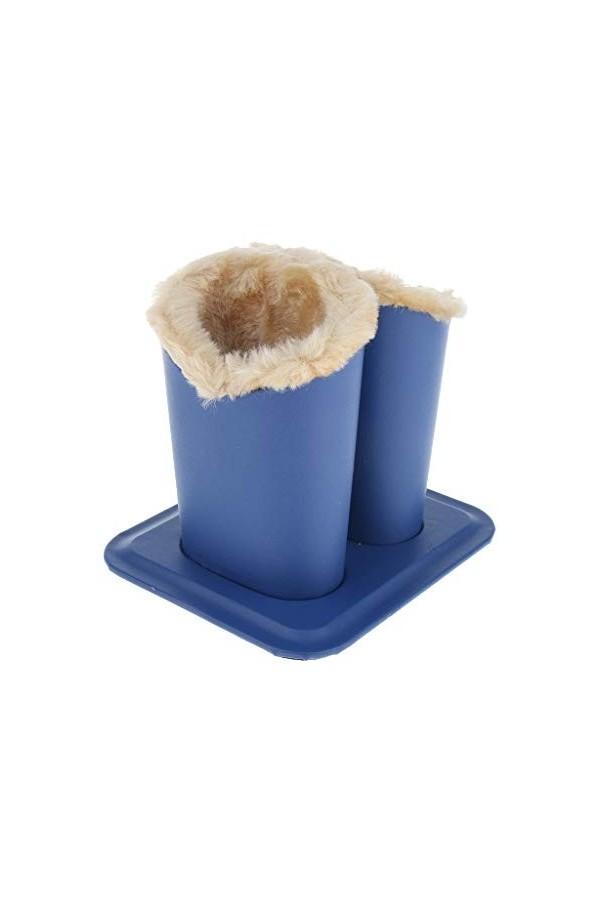 Ocobudbxw Porte-Lunettes doublé en Peluche avec Base magnétique - étui pour Lunettes en Cuir PU