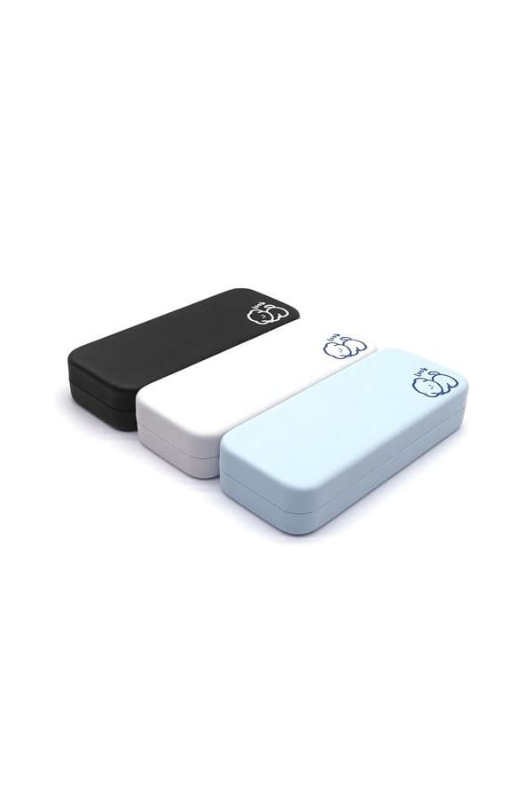 FZSECRIU Étui à lunettes rigide, étui à lunettes pour enfants et filles, 3 pièces, étui à lunettes, boîte à lunettes, boîte à