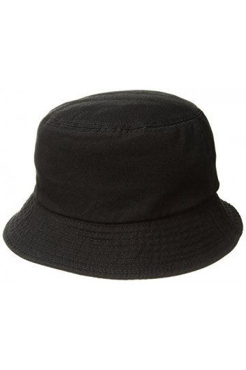 Kangol Washed Bucket Bob, Noir Noir , Large Mixte