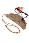 ZORQ Pochette mince pour soleil | Étui À Lunettes Avec Dragonne, Étuis En Verre Pour Lunettes Femmes,Support porte-lunettes, 