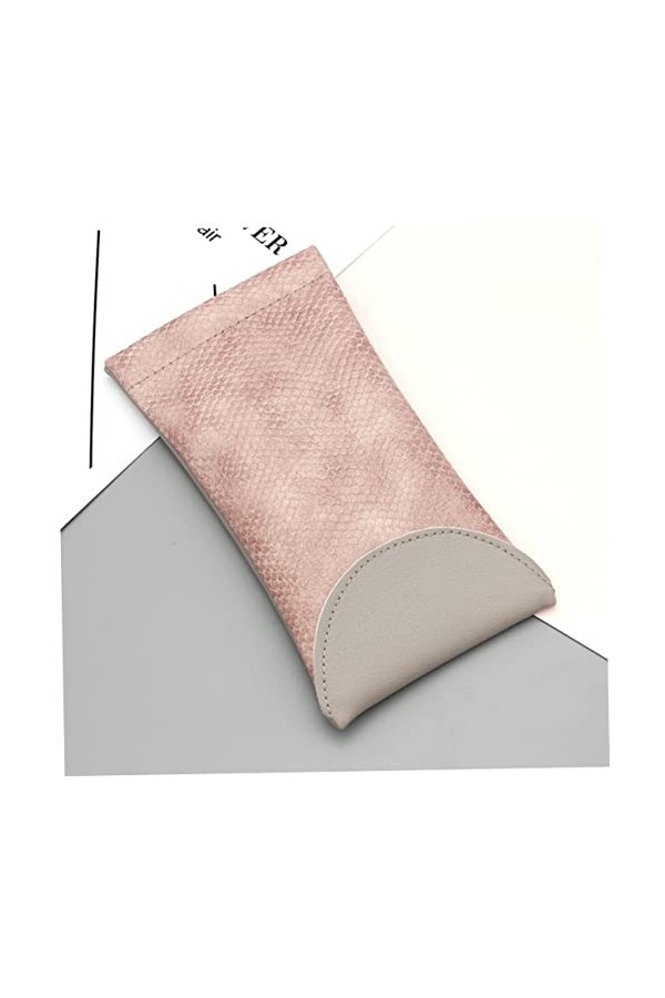 GLEAVI 2 Pièces Sac À Lunettes Pochette À Lunettes Doux Pu Sac À Lunettes Étui À Lunettes Doux Spectacle Contenant Léger Étui