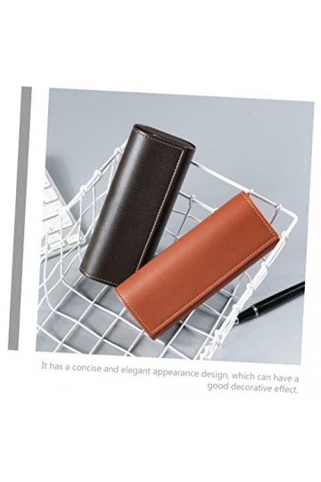 SHERCHPRY Lot de 2 étuis à lunettes en cuir - Porte-lunettes de voyage - Résistant à lusure - Étui à lunettes pour fille - B