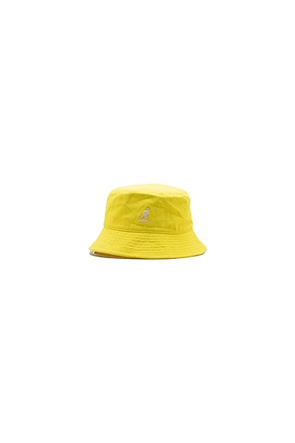 Kangol Washed Bucket Béret, Jaune, 58/60 cm Homme