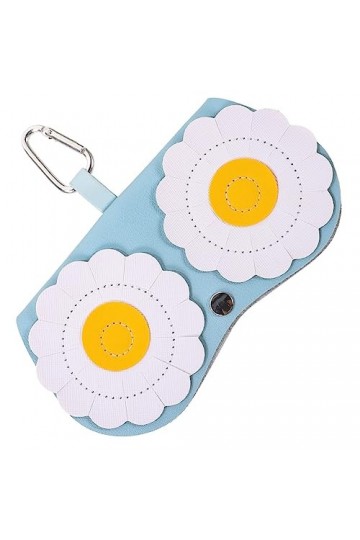 SOLUSTRE Trousse De Maquillage De Voyage De Rangement Pour Lunettes De Soleil à Lunettes En Cuir Pochette De Rangement Pour B