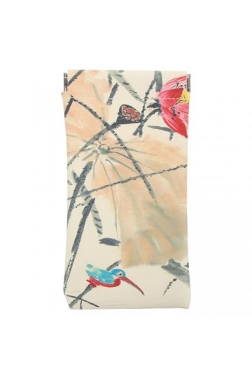 EXCEART À Lunettes Pour Lunettes De Soleil Sac À Lunettes En Cuir Souple De Style Chinois À Lunettes Portable Mince Pour Femm