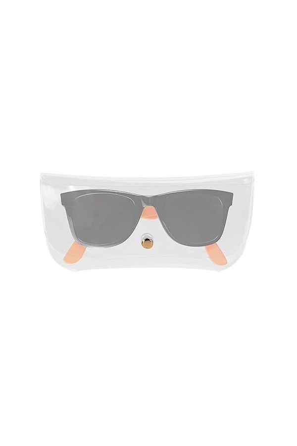 cypreason Étui à soleil Voyage - Étui à lunettes transparent couleur bonbon - Étuis en verre souple en PVC pour lunettes Acce