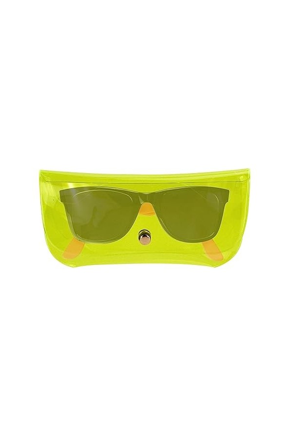 cypreason Étui à soleil Voyage - Étui à lunettes transparent couleur bonbon - Étuis en verre souple en PVC pour lunettes Acce