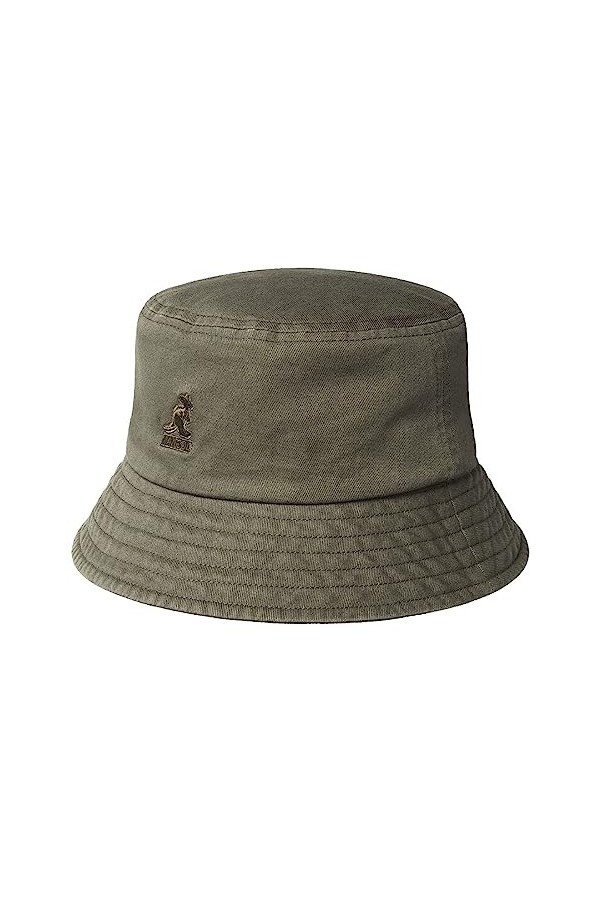 Kangol Washed Bucket Béret, Jaune, 58/60 cm Homme