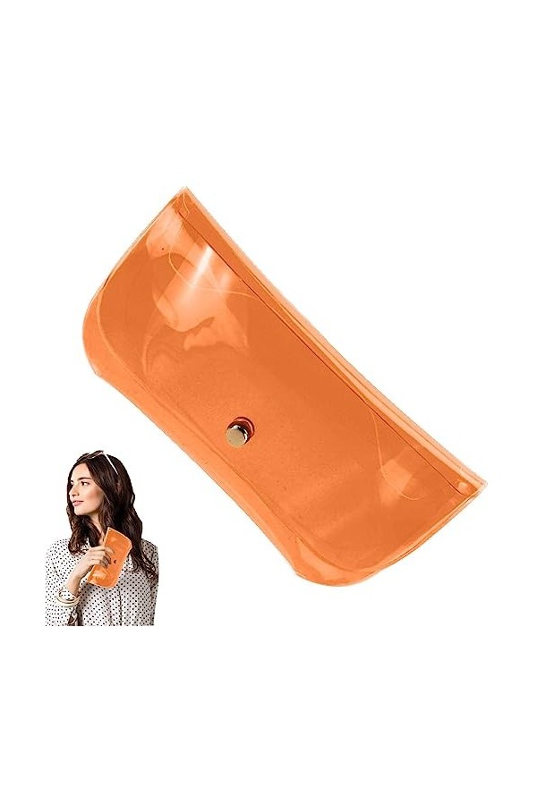 cypreason Étui à soleil Voyage - Étui à lunettes transparent couleur bonbon - Étuis en verre souple en PVC pour lunettes Acce