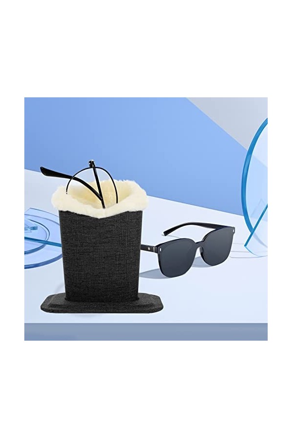Beavorty Supports Détagère Porte-Lunettes Doublé De Peluche Porte-Lunettes Cas Porte-Lunettes De Soleil À Lunettes Bureau Sp
