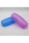 COHEALI Étui À Lunettes 5 Pièces Étuis À Lunettes en Plastique Transparent Boîtes De Rangement pour Lunettes