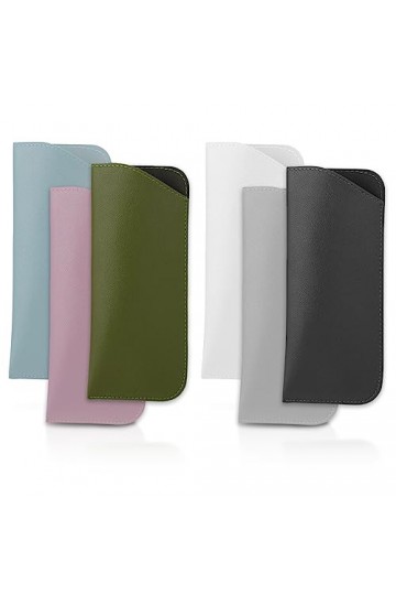 Ouligay Lot de 6 étuis à lunettes en cuir souple pour lunettes de soleil en cuir souple - Pour femmes, hommes, adultes et enf