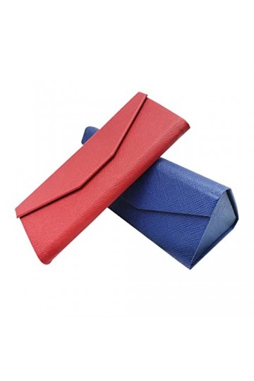 CWED 2 Pièces Etui à Lunettes, Étui Pliable à Lunettes de Soleil,Boîte à Lunettes Portable, Housse de protection pour lunette