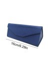 CWED 2 Pièces Etui à Lunettes, Étui Pliable à Lunettes de Soleil,Boîte à Lunettes Portable, Housse de protection pour lunette