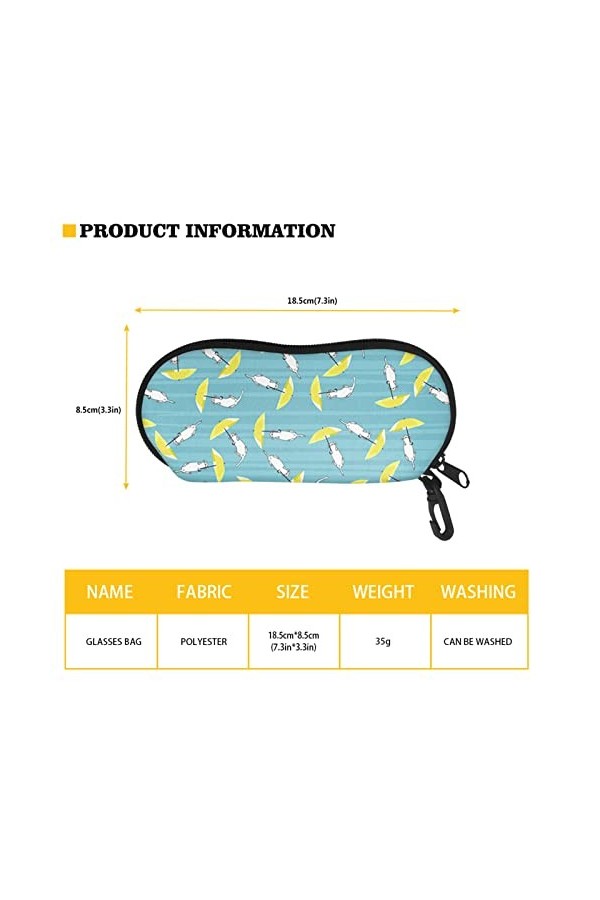 Jndtueit Étui à lunettes pour femmes et filles, étui à lunettes de soleil pratique à transporter, Motif girafe, taille unique