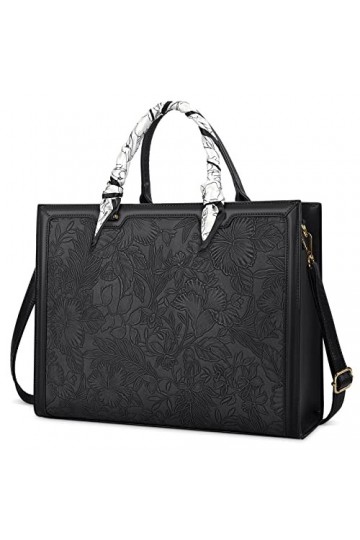 NUBILY Sac à Main Cabas Fourre Femmes Similicuir Grand Capacité Pour Ordinateur Imperméable Pour Cours Lycée Sacoche Porté Ep