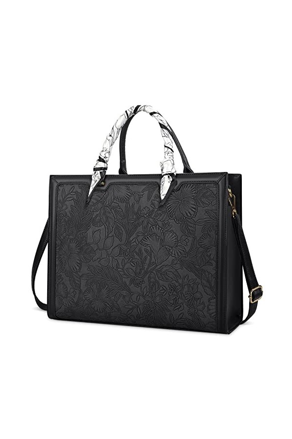 NUBILY Sac à Main Cabas Fourre Femmes Similicuir Grand Capacité Pour Ordinateur Imperméable Pour Cours Lycée Sacoche Porté Ep