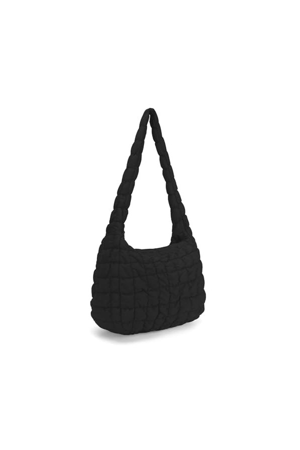 DKIIL NOIYB Sac fourre-tout matelassé femme, sac fourre-tout léger et gonflé, motif treillis, sacs à main matelassés de 45,7 