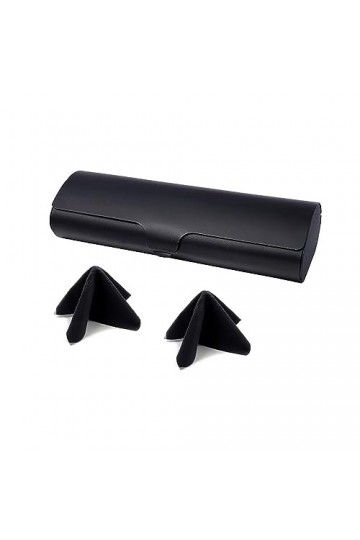 RGZD Étui à lunettes en aluminium - Étui rigide en métal pour lunettes de lecture noir pour homme et femme