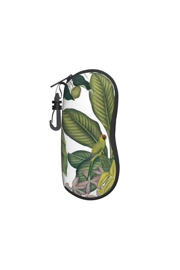 ASEELO Étui à lunettes de Noël, Père Noël, bonhomme de neige, étui à lunettes de soleil élégant et portable en néoprène avec 