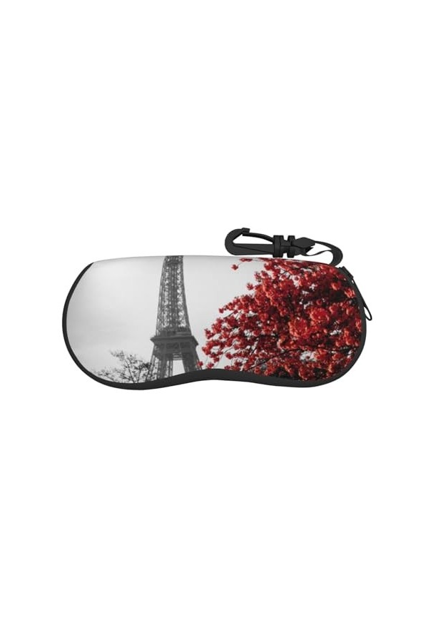 JONGYA Étui à lunettes portable léger et portable avec drapeau de Porto Rico - Protection de lunettes douce et durable, idéal