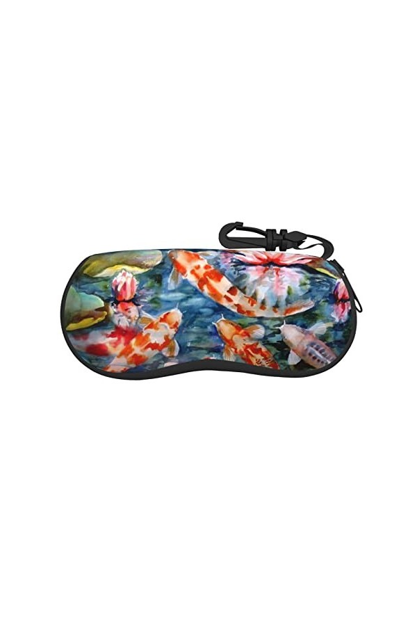 JONGYA Étui à lunettes portable léger et portable avec drapeau de Porto Rico - Protection de lunettes douce et durable, idéal