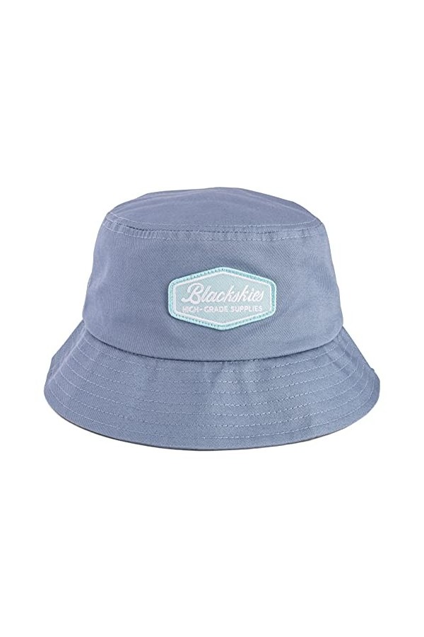 Blackskies Oasis Bucket Hat | Femmes Hommes Bob Chapeau Unisexe Sun Couleurs Pastel Pêche - Noir de Jais