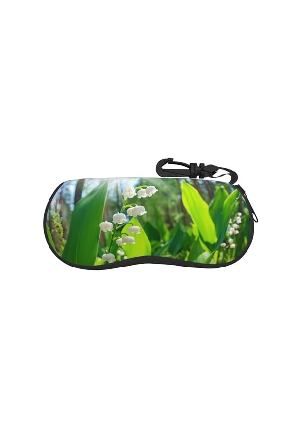 SATUSA Étui à lunettes à fermeture éclair avec fermeture éclair, pochette souple pour lunettes de soleil, étui à lunettes de 