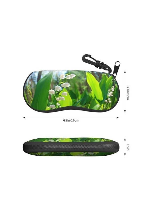 SATUSA Étui à lunettes à fermeture éclair avec fermeture éclair, pochette souple pour lunettes de soleil, étui à lunettes de 