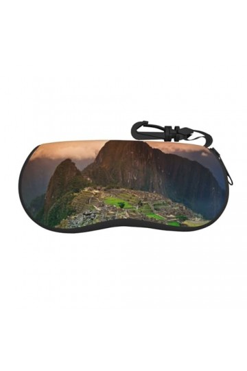 SATUSA Village On The Top Of The Hill - Étui à lunettes à fermeture éclair - Pochette souple pour lunettes de soleil - Portab