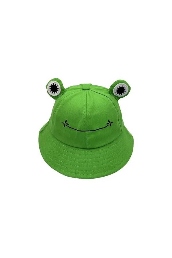 Chapeau de soleil grenouille, chapeau de seau de grenouille adulte, chapeau de soleil de seau de pêcheur de grenouille, chape