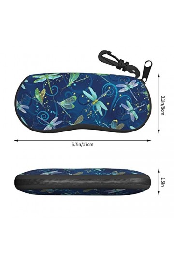 SATUSA Étui à lunettes avec fermeture éclair et fermeture éclair, pochette souple pour lunettes de soleil, étui de voyage por