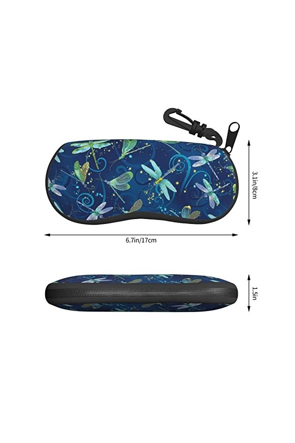SATUSA Étui à lunettes avec fermeture éclair et fermeture éclair, pochette souple pour lunettes de soleil, étui de voyage por