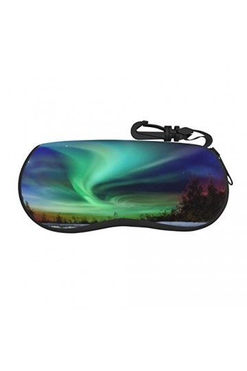 SATUSA Magnifique étui à lunettes avec fermeture éclair, pochette souple pour lunettes de soleil, étui de voyage portable ave