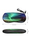 SATUSA Magnifique étui à lunettes avec fermeture éclair, pochette souple pour lunettes de soleil, étui de voyage portable ave