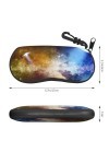 SATUSA Étui à lunettes à fermeture éclair avec fermeture éclair, pochette souple pour lunettes de soleil, étui de voyage port