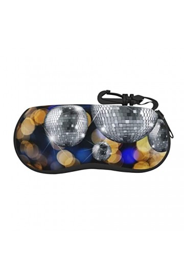 SATUSA Étui à lunettes avec fermeture éclair pour salle de bal, pochette souple pour lunettes de soleil, étui de voyage porta