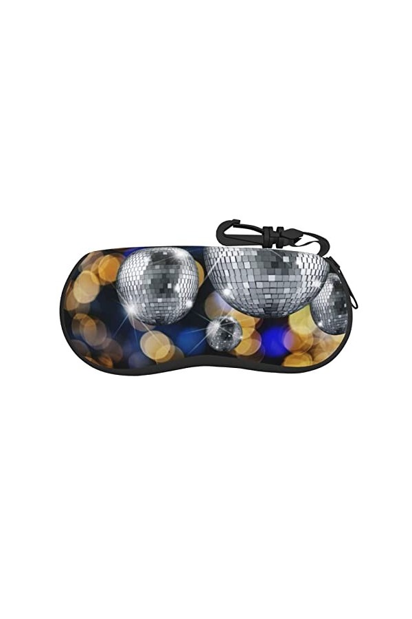 SATUSA Étui à lunettes avec fermeture éclair pour salle de bal, pochette souple pour lunettes de soleil, étui de voyage porta