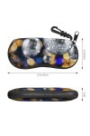 SATUSA Étui à lunettes avec fermeture éclair pour salle de bal, pochette souple pour lunettes de soleil, étui de voyage porta