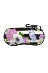 SATUSA Étui à lunettes avec fermeture éclair et fermeture éclair, pochette souple pour lunettes de soleil, étui de voyage por