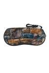 SATUSA Étui à lunettes à fermeture éclair avec imprimé pierre colorée, pochette souple pour lunettes de soleil, étui de voyag