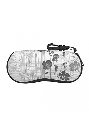 Étui à lunettes à fermeture éclair, pochette souple pour lunettes de soleil, étui de voyage portable avec clip pour filles et