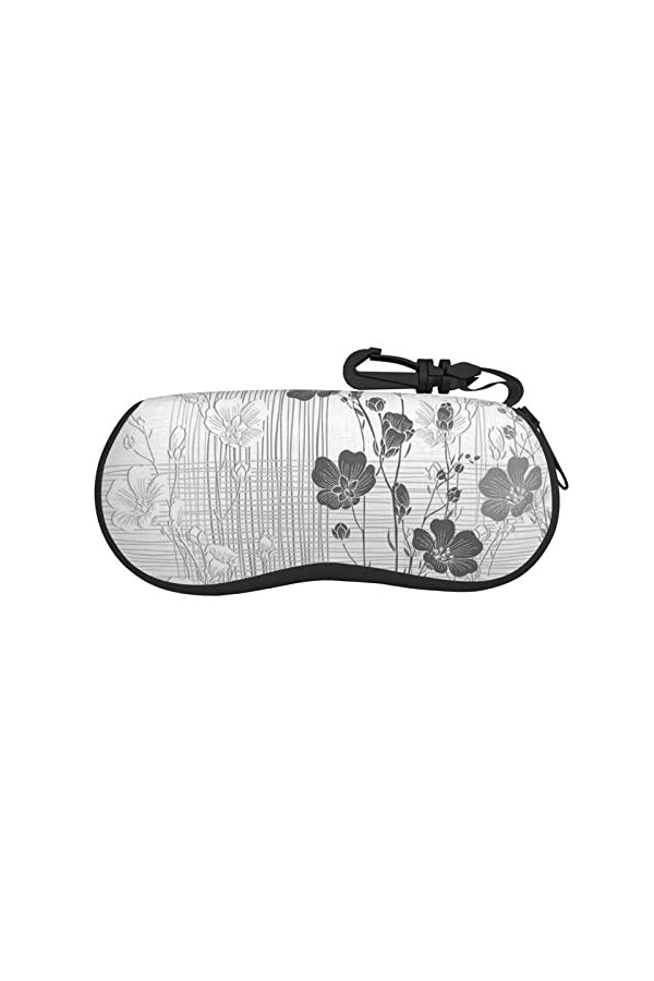 Étui à lunettes à fermeture éclair, pochette souple pour lunettes de soleil, étui de voyage portable avec clip pour filles et